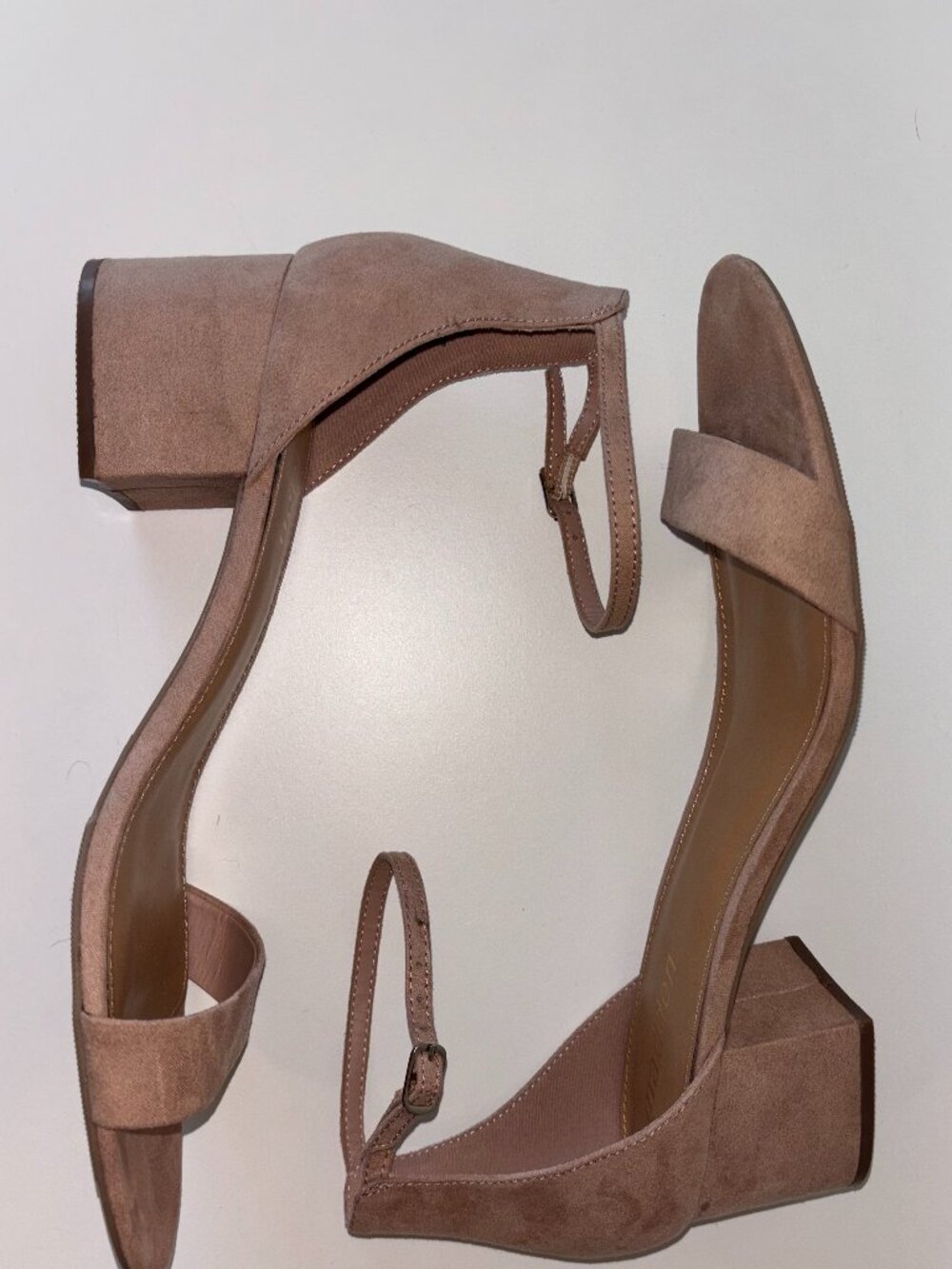 Madden Girl Blush Pink Suede Heels Size 10
